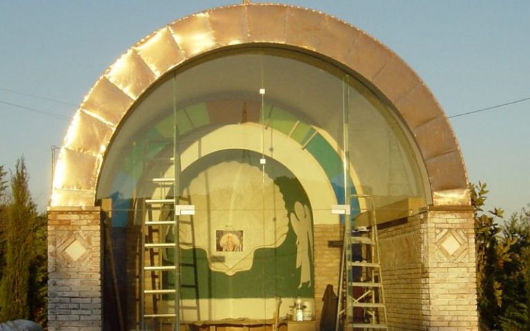copper rooftop ledge