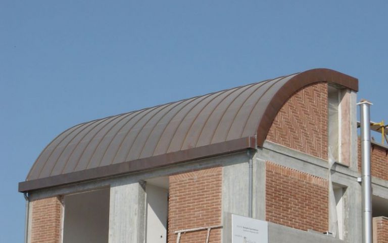 copper roof building
