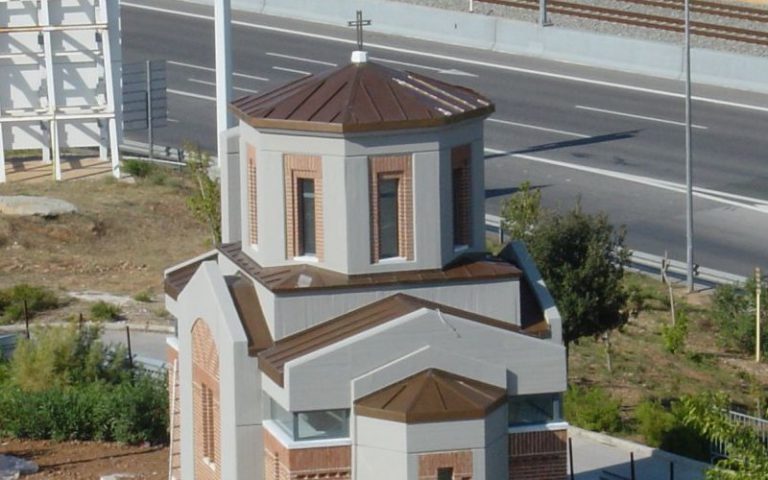 copper dome rooftop chapel