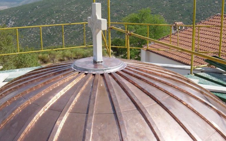 copper construction dome