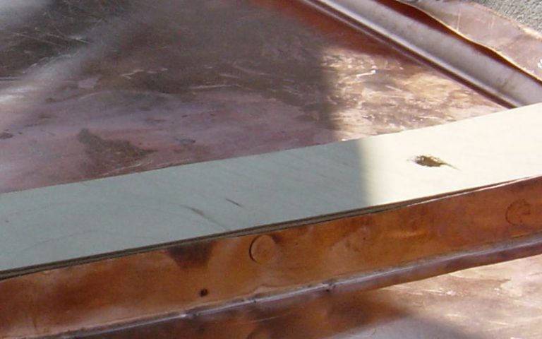 copper construction in detail rivets
